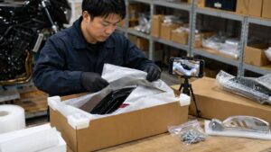 K-SPEEDバイクパーツ個人輸入時の検品と再梱包による輸送傷対策