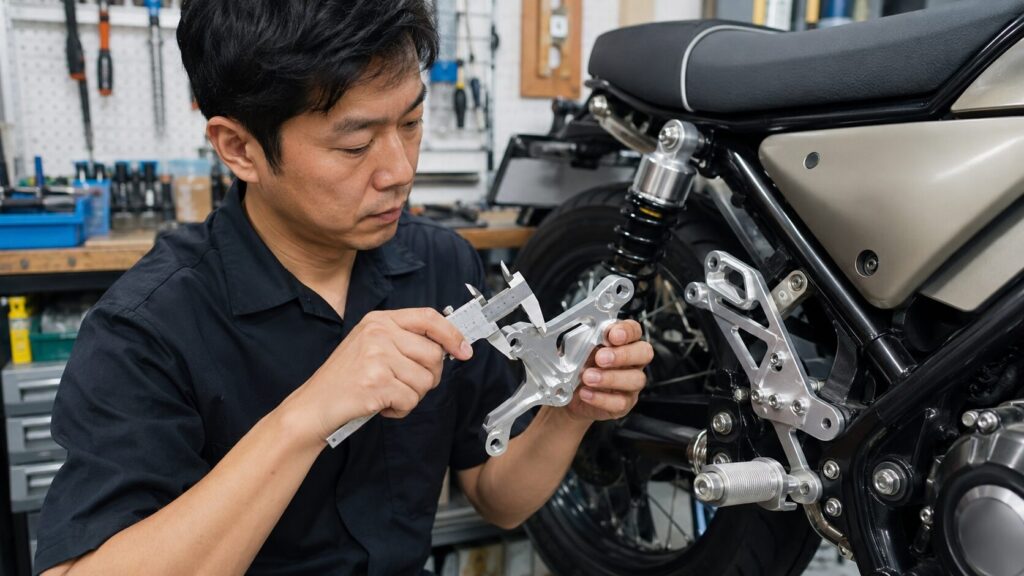 タイ製CNCバイクパーツを装着したカスタムバイク
