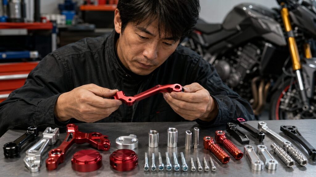 タイ製CNCバイクパーツの個人輸入と国内購入を比較するイメージ