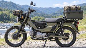 CT125のフロント・センター・リアキャリアを活用した積載例